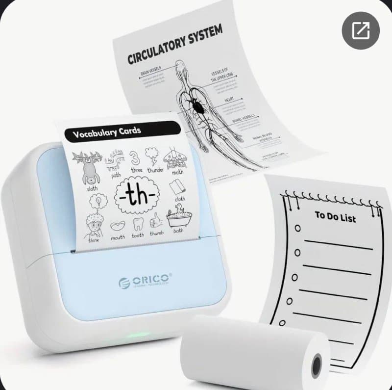 Принтер для печати на термоленте с запасом лент 3