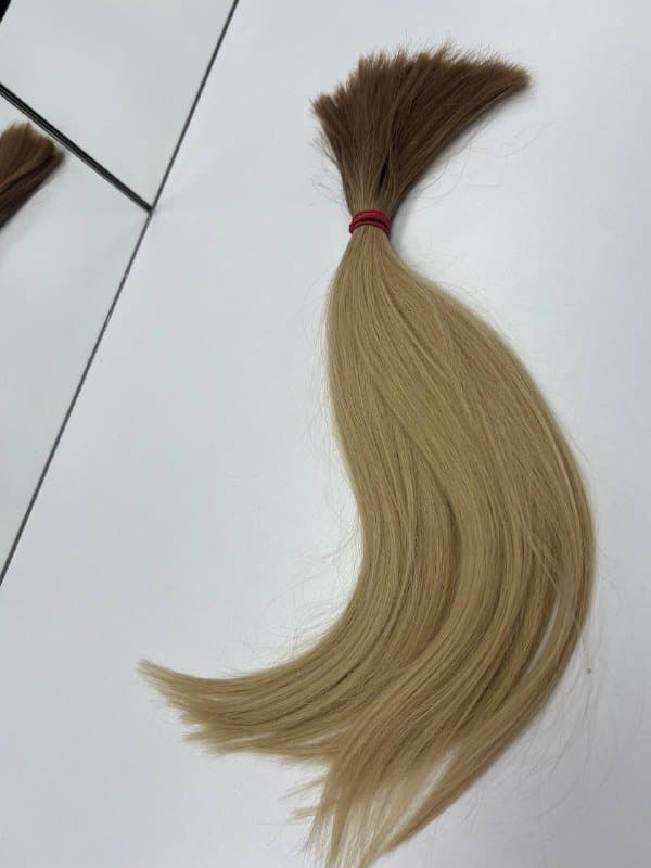 НАТУРАЛЬНЫЕ ВОЛОСЫ (славянка) 55 см, блонд