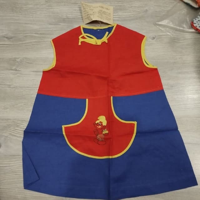 Детское платье бордо с синим, 28 размер