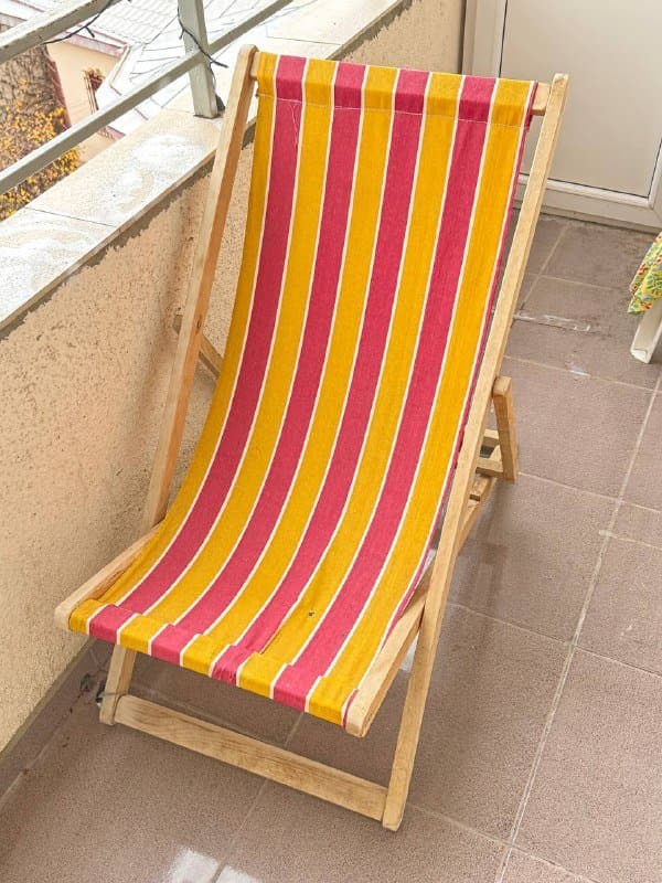 Раскладной шезлонг кресло для балкона