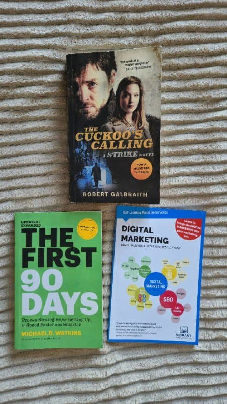 Книги на английском языке: The Cuckoo’s Calling, Digital Marketing, The First 90 Days