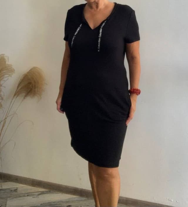 Трикотажное платье-футболка Calvin Klein