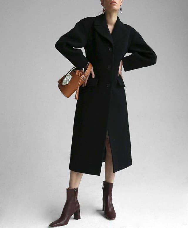 Женское пальто Pepen, 80% шерсть, размер s