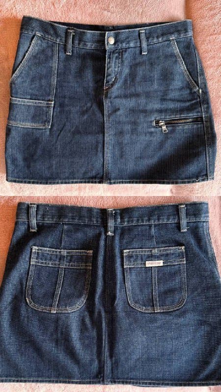 Куртка плюшевая Zara, белые ботинки Челси, черные ботильоны Zara, мини-юбка Guess 8