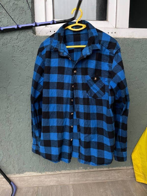 Мужская клетчатая рубашка, куртка DeFacto, джемпер LC Waikiki