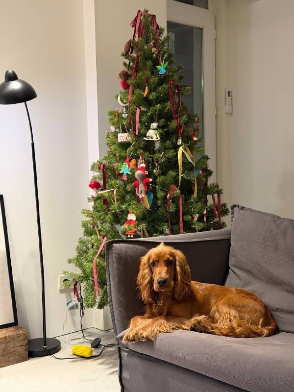 Искусственная новогодняя елка JYSK 180 см с игрушками 4