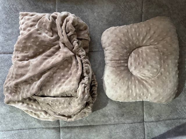 Набор чехол и подушка для кушетки капучино