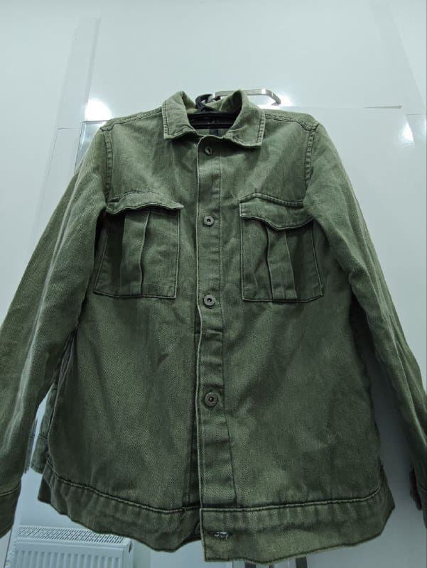 Джинсовая куртка цвета Хаки размер S-М