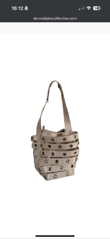 Кожаная сумка paco rabanne 1