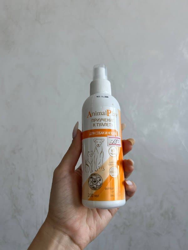 Спрей для приучения к туалету собак и кошек