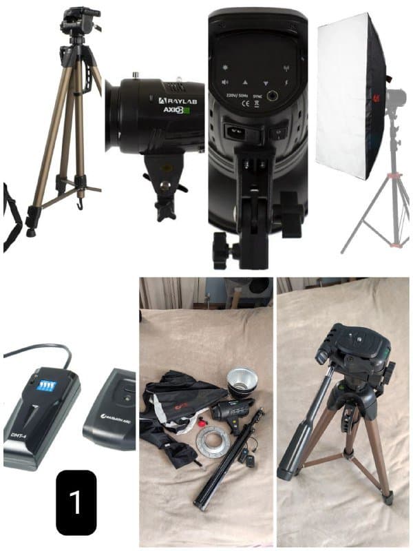 Набор для фото и видео софтбокс, штатив, микрофон, аксессуары