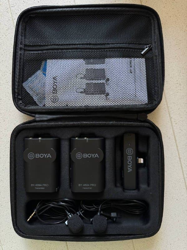 BOYA Микрофон петличный BY-WM4 Pro-K4 беспроводной для iPhone