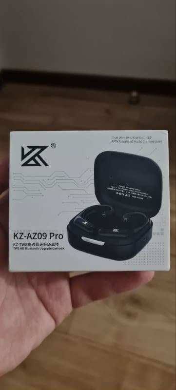 TWS модуль для наушников KZ-AZ09 pro, переходники MMCX и 0.78 mm 2-pin