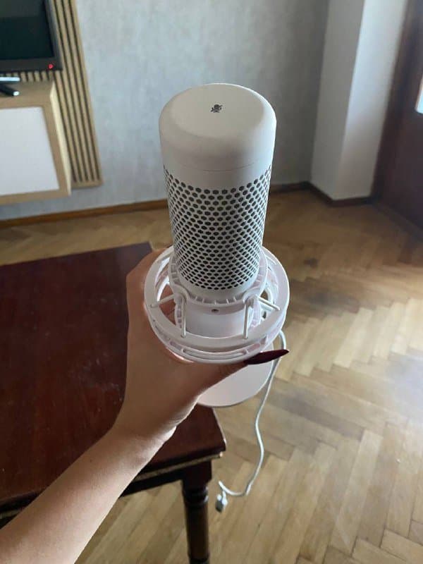 Микрофон HyperX QuadCast S белый RGB USB 4