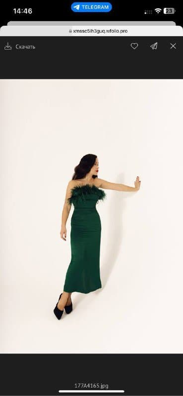 Зеленое платье Zara 2