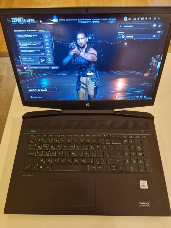 Ноутбук HP Pavilion Gaming Laptop 17-cd1077ur