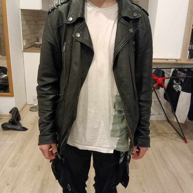 Мужская кожаная куртка uf4m