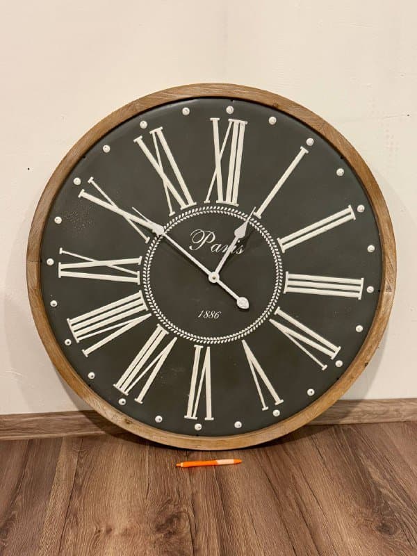 Настенные декоративные часы Paris и белые с зеркальными элементами