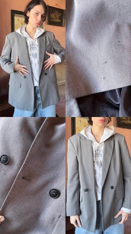 Белый худи, серый пиджак Zara, футболки Diesel, Superdry, Dickies, платья Allsaints 2