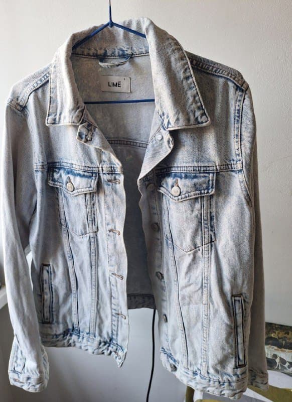 Маленький фен, хендмейд сумочка, подставка под ложку, джинсовка Lime S 6