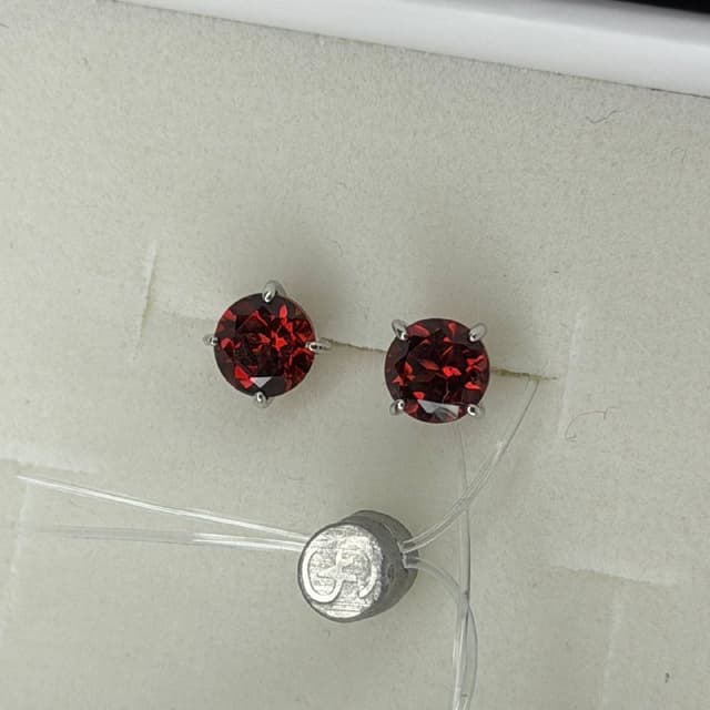 Серьги sokolov гранат, кольцо pepela jewelry гранат, серебро