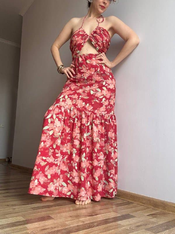 Винтажные платья и сарафан женские M L 4