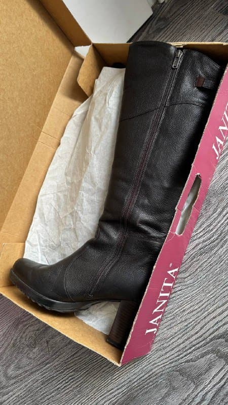 Зимние сапоги из натуральной кожи на меху, размер 40 4