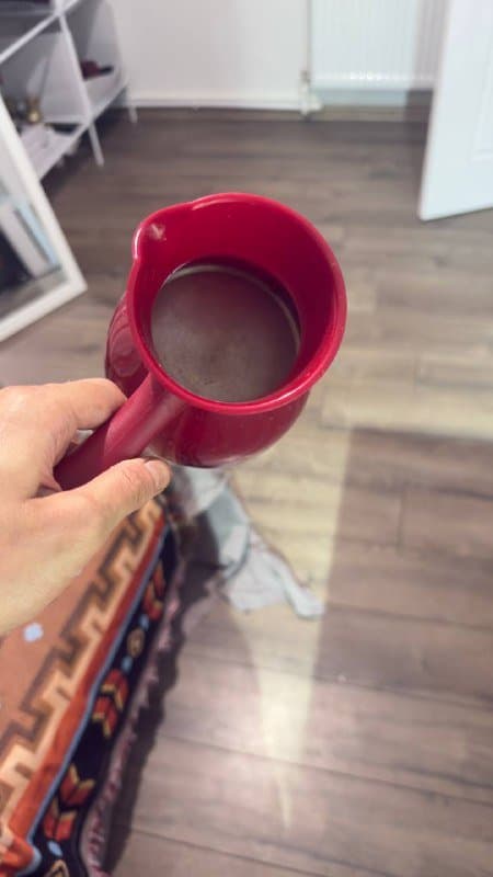 Электрическая турка Kelli для кофе и какао красная 2