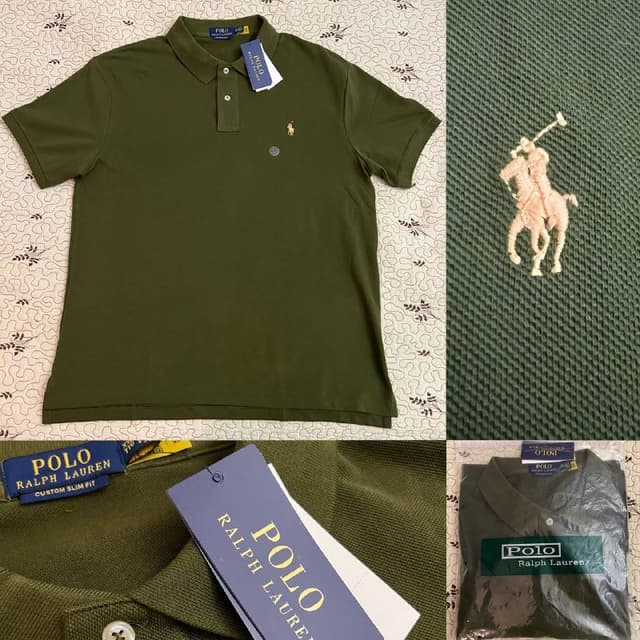 Поло Ralph Lauren оливковое размер L/XL
