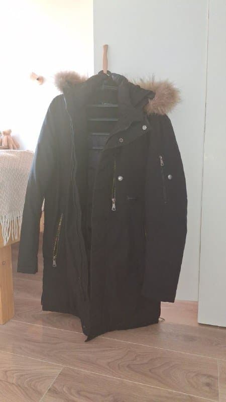 Длинный мужской пуховик AL FRANKO на -40 с натуральным мехом