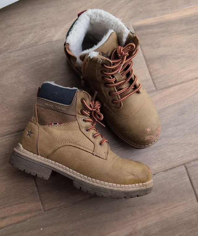 Детские утеплённые ботинки р 34