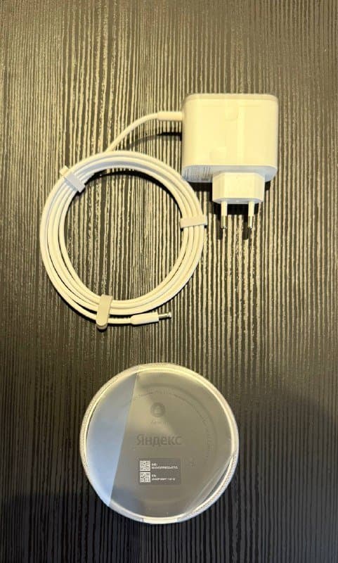 Яндекс мини без часов белая, темно-синяя 5