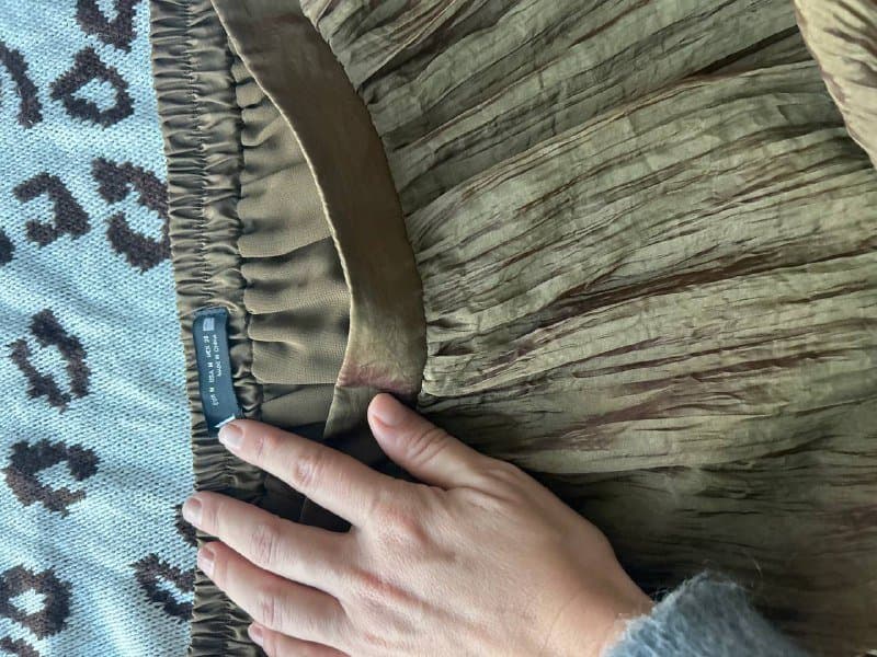 Юбка плиссе хаки оливковая Zara, размер M 2
