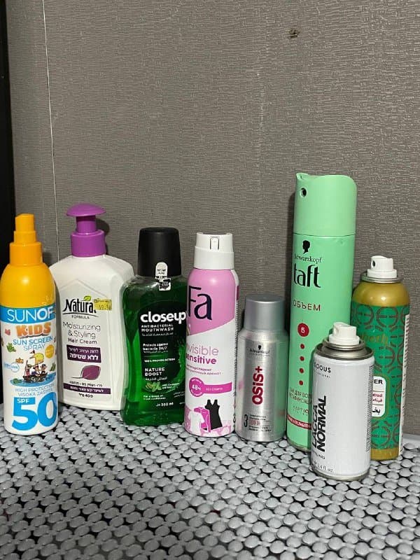 Средства ухода за кожей и волосами, ополаскиватели для рта, дезодоранты