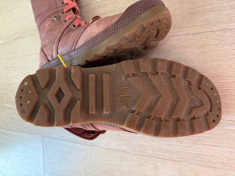 Ботинки кеды берцы Palladium baggi из натуральной кожи 5