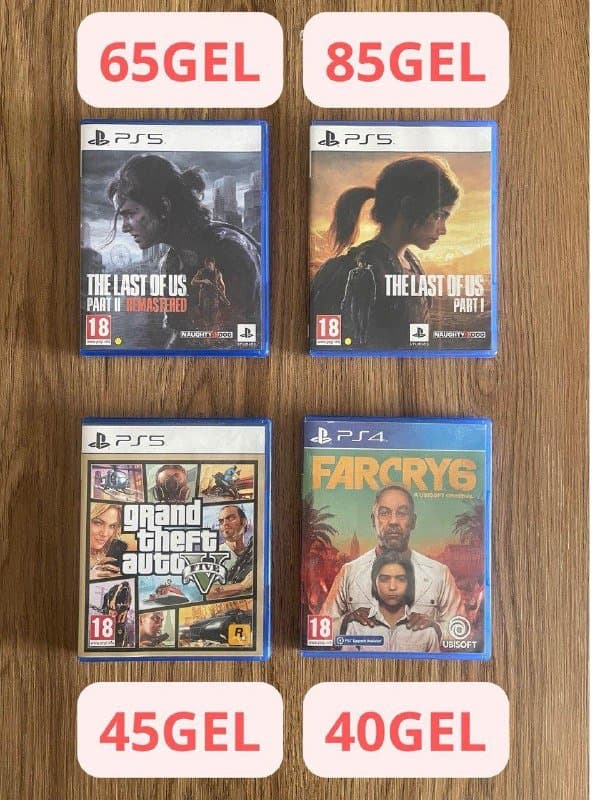 Игры для PS5 и PS4 диски