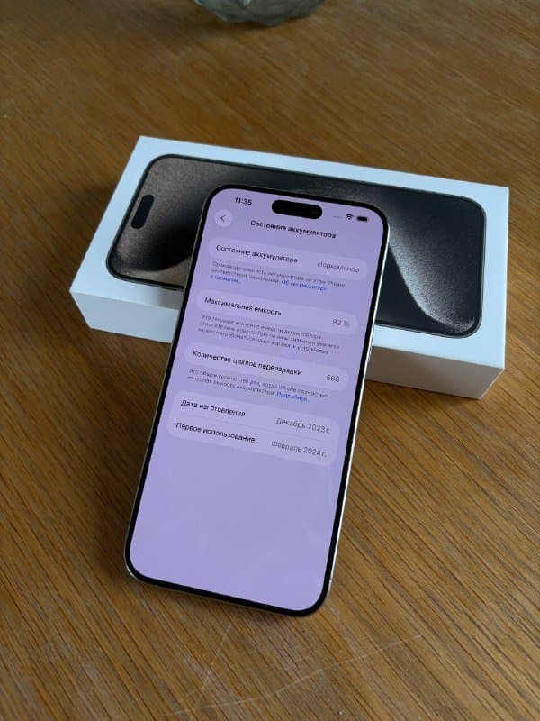 iPhone 15 Pro Max 256 GB серый титан 7