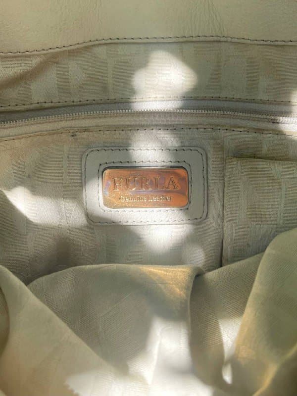 Сумка Furla бежевая натуральная кожа 4