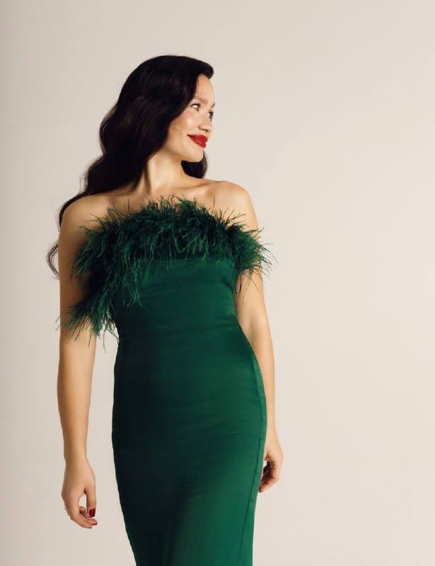 Зеленое платье Zara 1