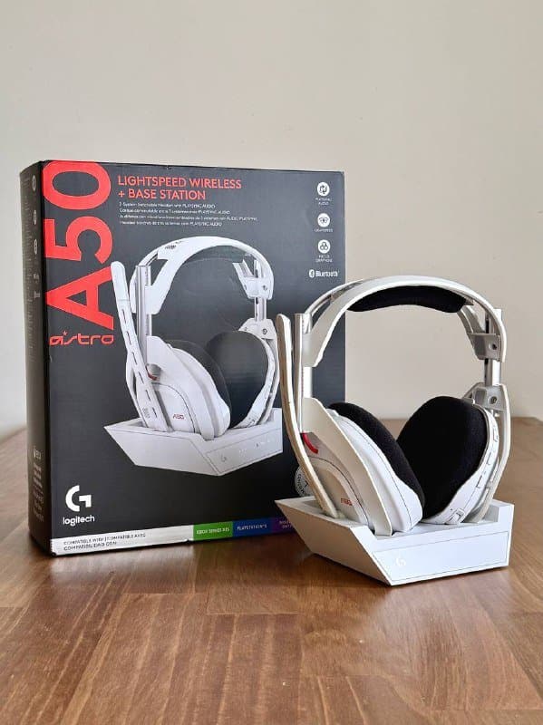 Игровая гарнитура Logitech Astro A50 белая 1