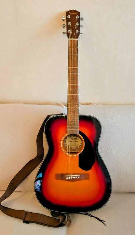 Акустическая гитара Fender CC-60S с ремнем, чехлом и струнами
