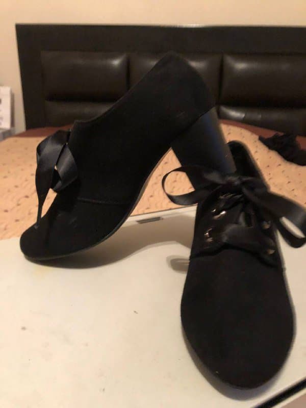 Женские замшевые туфли 38 размер