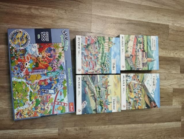 Пазлы, 5 наборов