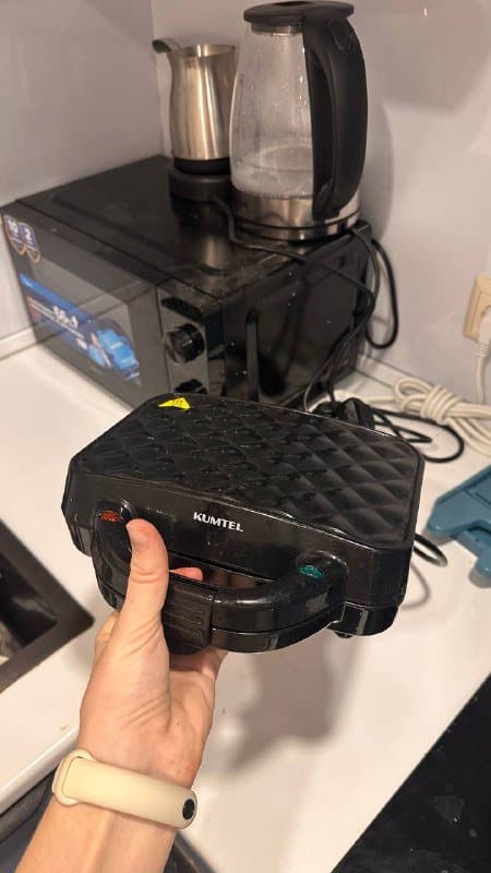 Весы кухонные, турка электрическая, вафельница 3