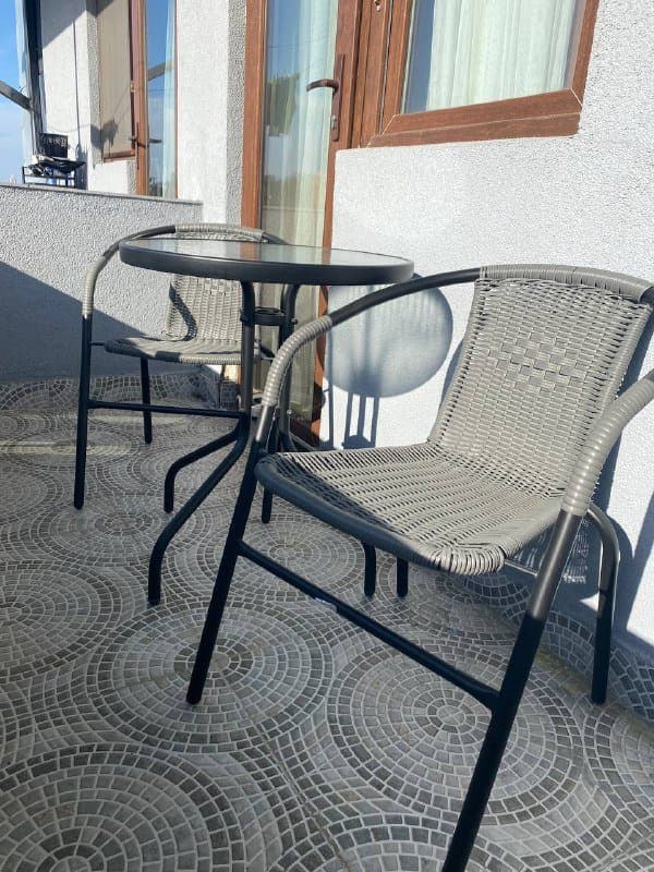 Комплект уличный, рабочие столы, напольная лампа, этажерка, стойка для одежды