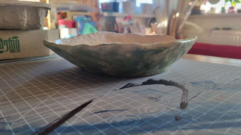 Керамическая подставка под горшки растений ручной работы 2