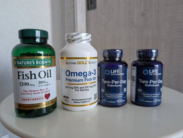 Капсулы Fish Oil Omega 3 и мультивитамины Life Extension