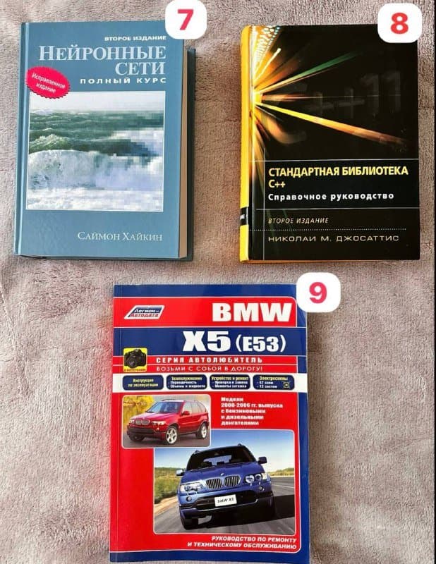 Платья, меховая жилетка, полусапожки, книги 7