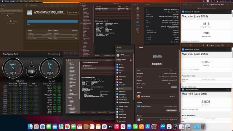 Компьютер Apple Mac Mini 2020 года Intel i7 32Gb RAM 512Gb SSD 2