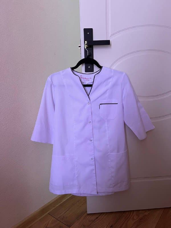 Медицинский халат белый размер xs-s